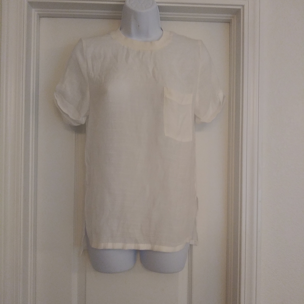 Silence And Noise White Sheer T Shirt
